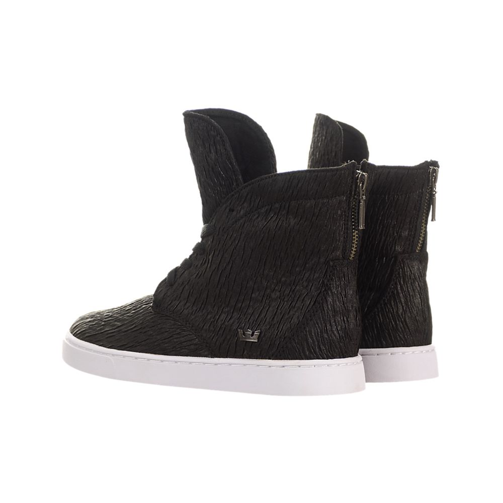 Baskets Montantes Supra Joplin Noir Black Femme | IAF-59982330